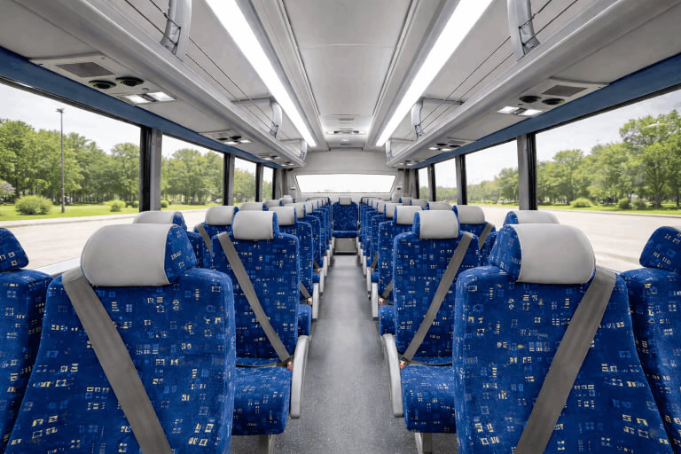 charter bus cloth seating