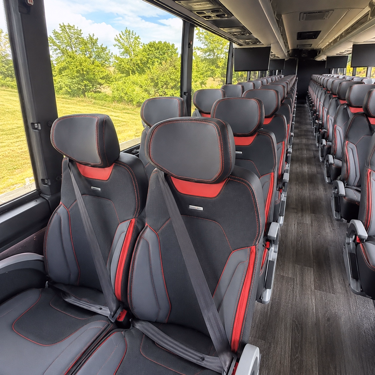 livonia bus rental service area