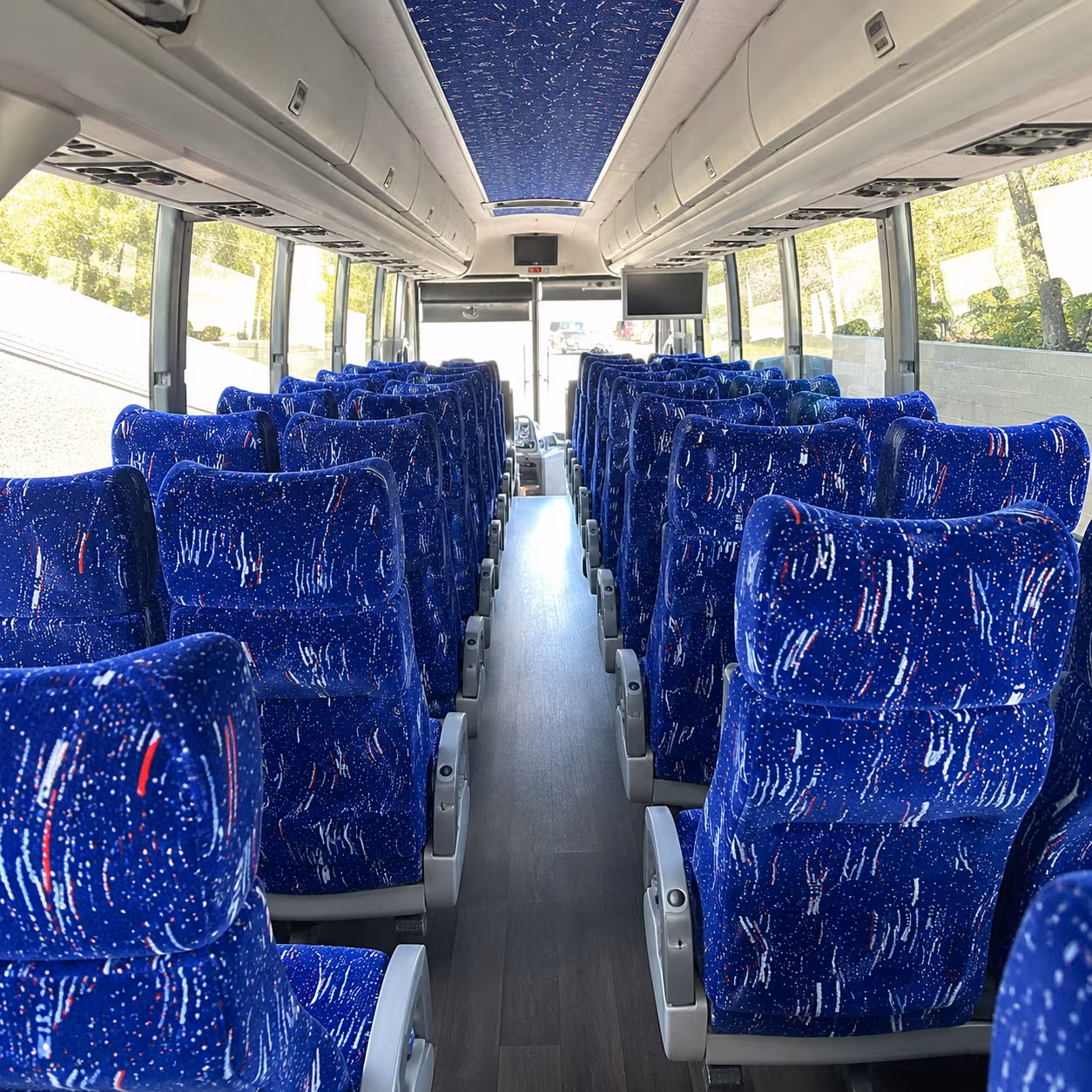 livonia charter bus services interior
